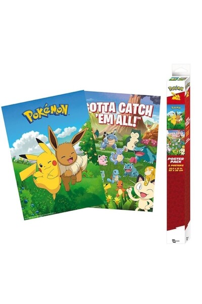 GB EYE Set 2 Postere Pokemon, Medii, 52 x 38 cm