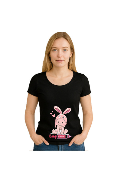 OEM Tricou dama Baby loading iepuras