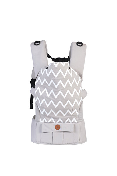 Cangaroo Marsupiu ortopedic Xplorer Grey 4 poziții, textil respirabil, 4–18 luni