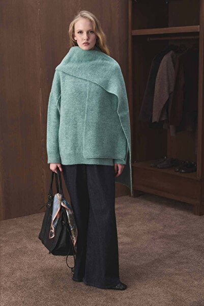 Hooopstore Soft Mint Scarf with Soft Texture