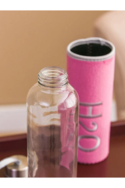 Tohana H2O Glass Flask with Plush Cover 600 ml