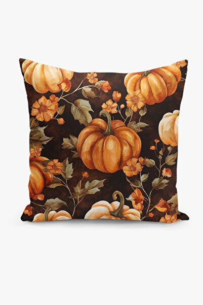 Filamente Double-Sided Digital Printing Throw Pillow Cover Autumn / Pumpkin Pattern