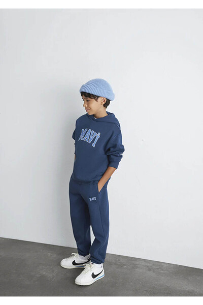 Mavi ÇOCUK LOGO BASKILI EŞOFMAN ALTI Koyu Laci 6010000-70720