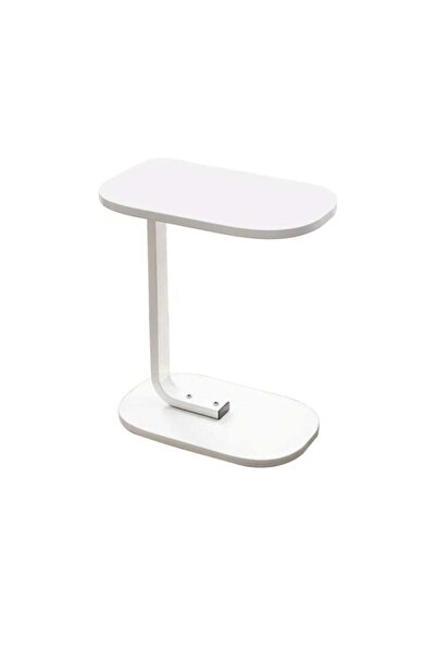 huitich Modern Sofa Side Table 45×28×60cm White Coffee Table