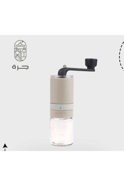 Jarrah مطحنة قهوة يدوية ممتازة مع نتوءات قابلة للتعديل من الفولاذ المقاوم للصدأ للاستخدام المنزلي وأثناء السفر