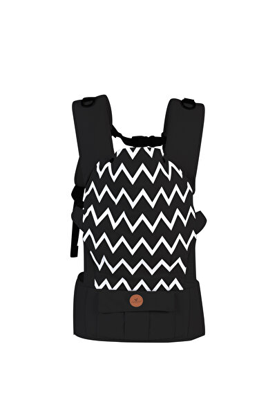 Cangaroo Marsupiu ortopedic Xplorer Black 4 poziții, textil respirabil, 4–18 luni