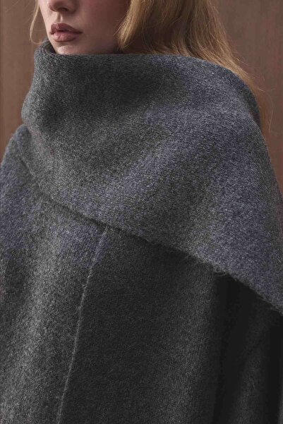 Hooopstore Soft Textured Anthracite Scarf
