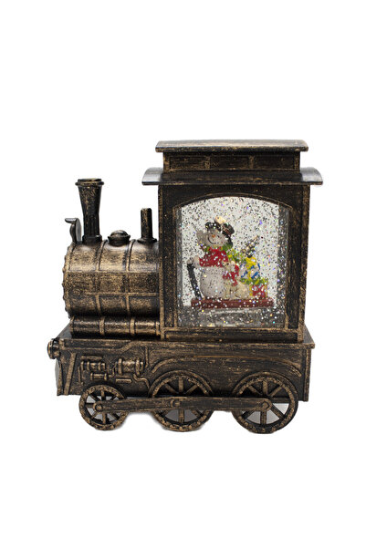 velve Светеща декорация, локомотиви с коледна тематика, с LED, основа 17x8, в...