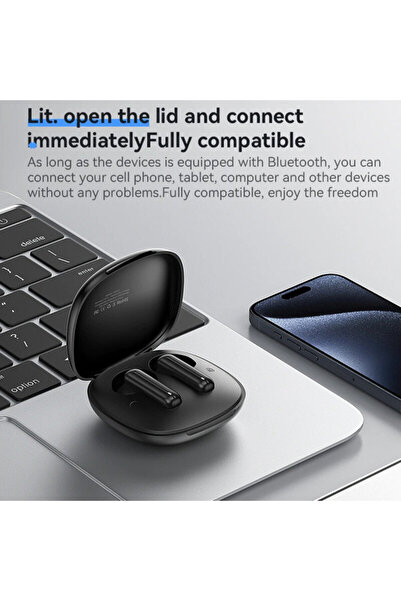 Yesido Căști intraauriculare Bluetooth True Wireless TWS25, 250 mAh, negre