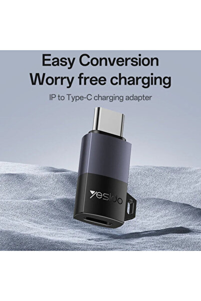 Yesido Adaptor OTG Lightning la Type-C, 60W GS28, gri