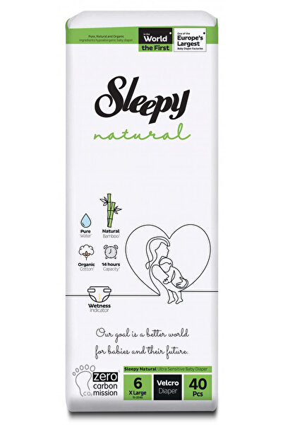 Sleepy Scutece pentru bebelusi Double-marime 6 XLarge, 15-25kg, 40 bucati