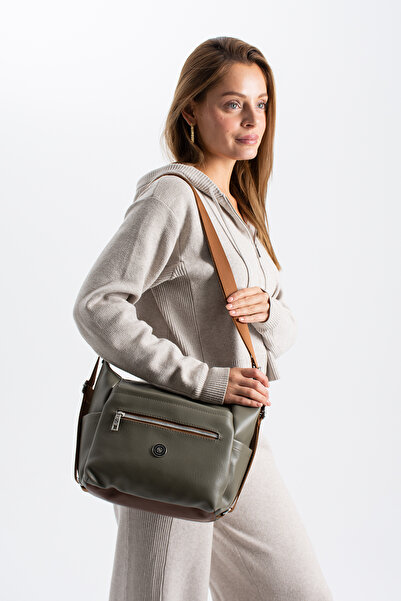 Sanmorris حقيبة ظهر وكتف نسائية من الجلد الصناعي الناعم مكونة من 4 أقسام من G...