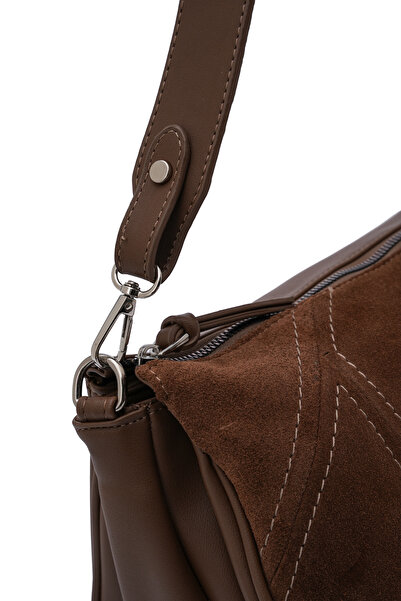 David Jones Süet Dokulu Kadın Omuz Çantası ED069