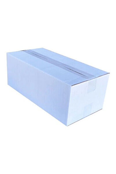 ofisturka 40x20x15cm Tek Oluklu Koli - Beyaz