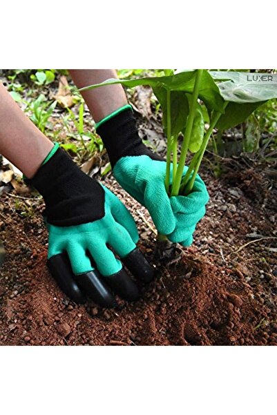 LUXER Manusi De Gradinarit Cu 4 Gheare Pentru Sapat, Plantat sau Plivit, Mari...