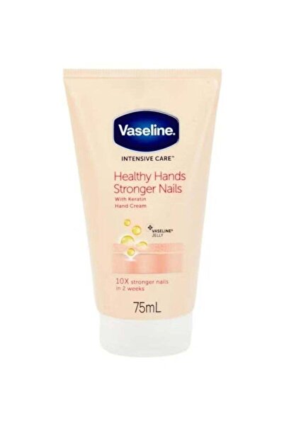 Vaseline Intensive Care Healthy Hands Stronger Nails With Keratin Hand Cream, 75ml