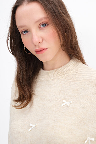 Addax Kurdeleli Triko Kazak K2237