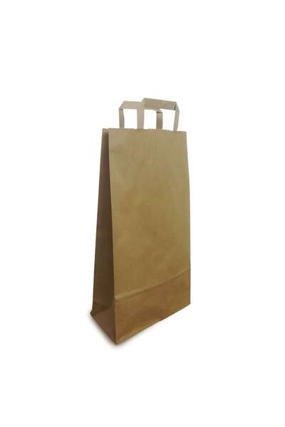 MSG PACKAGING Set of 50 NATURAL paper bags, double layer exterior/interior, w...
