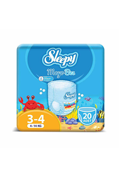 Sleepy Scutece de înot Marime 3-4, 4-14kg, 20 bucăți