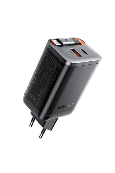 Acefast A111 USB Type-C Charger with Cable, 67W, 65cm, Black