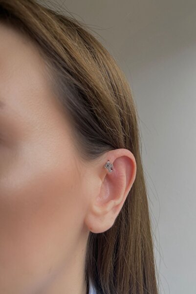 Bijou Luz Gümüş Göz Figürlü Halka Piercing