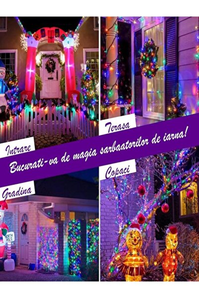 OEM Christmas installation roll 120m, 600 multicolor LEDs, indoor and outdoor decoration, low consumption