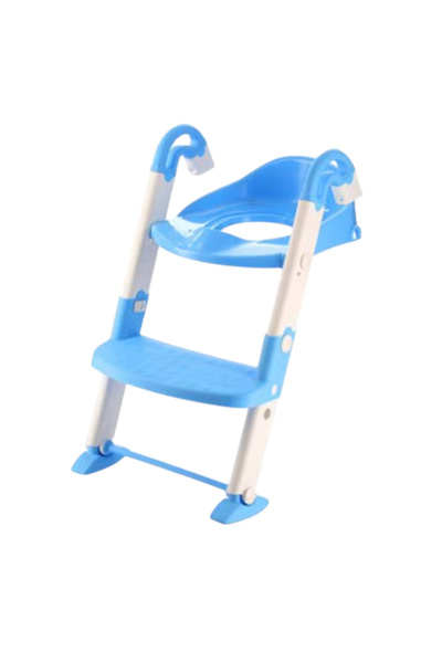 Creative World Toys Potty, Children's Toilet Reducer and Steps, blue with whi...