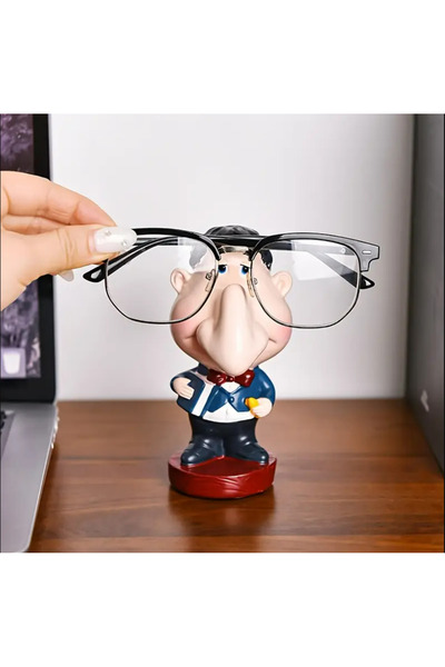 BABUN Cute Funny Interesting Desk Top Teacher Glasses Holder Figure Eyeglass ...