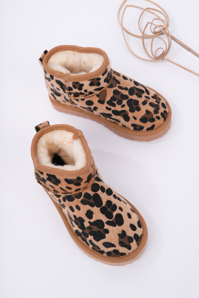 Daxtors Retro İçi Kürklü Soğuk Geçirmez Çocuk Bot