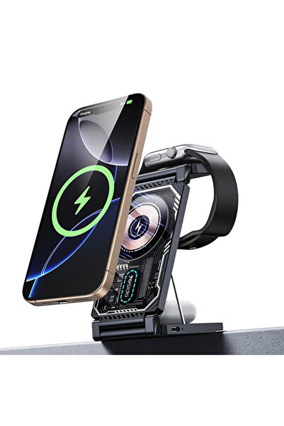 Yesido Stație de încărcare wireless magnetică 3 în 1 DS25, 15W