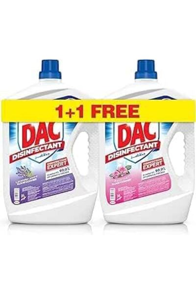 DAK منظف ​​متعدد الأغراض 3 لتر لافندر + 3 لتر ورد (عبوة من قطعتين)