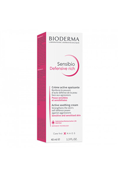 Bioderma Sensibio Defensive Rich Soothing Cream, Bioderma, Face Cream, 40 ml