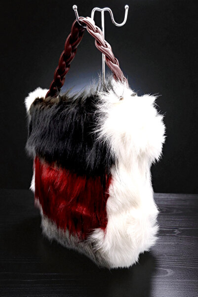 HFKY Women's Shoulder Bag. Furry Arm Bag.