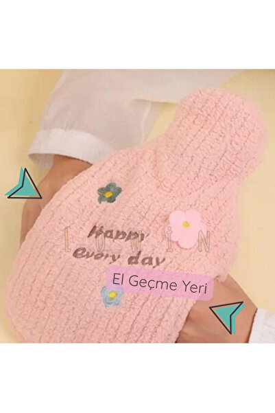 Löwin Yumuşak Peluş Kılıflı 2 Lt El Geçmeli Sıcak Su Torbası - Mavi