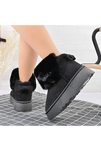 Tmall Ghete de damă, tip, din piele întoarsă, căptușite cu blană, TM1CD1056, ...