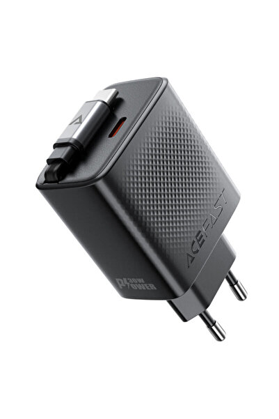 Acefast GaN Type-C Charger + Cable A110, 30W, 65cm, black