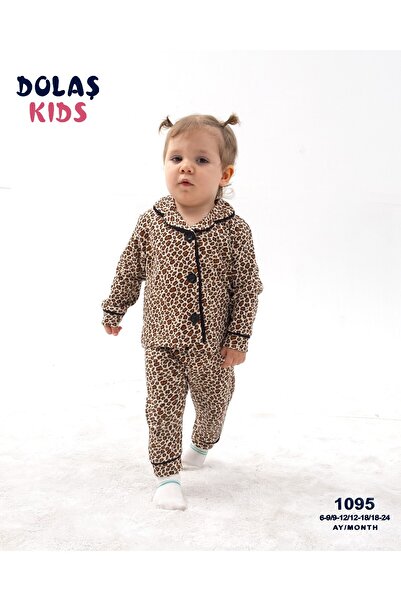 dolaş kids Leopard Printed Pajama Set