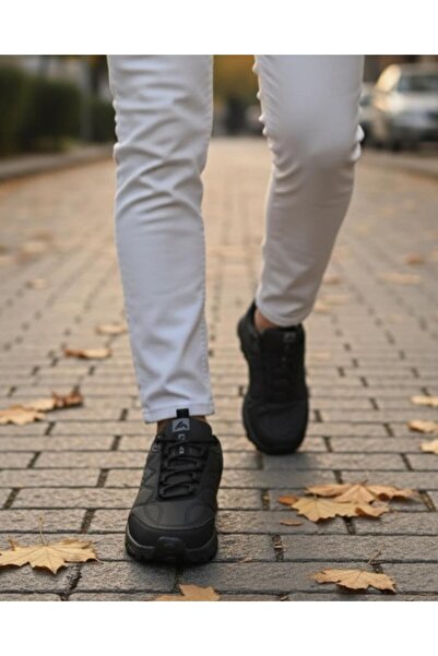 homiro Men's Waterproof Poly Sole Fuspedli Sports Shoes - Black