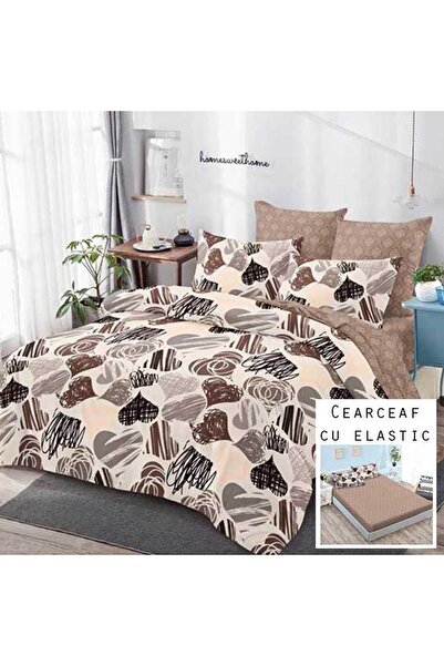 Patul Lenjerie de pat, Bumbac Finet, Pucioasa, Pat Dublu, 2 Persoane, Cearcea...