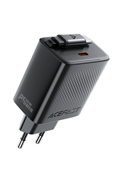 Acefast GaN Type-C Charger + Cable A110, 30W, 65cm, black