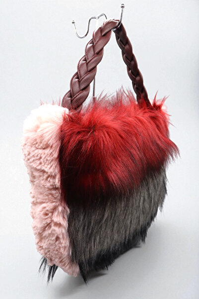 HFKY Women's Shoulder Bag. Furry Arm Bag.
