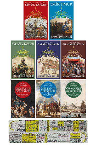 Timaş Yayınları Ahmet Şimşirgil 8 Kitap Set / Otağ 1-2-3-4-5 / Osmanlı Gerçek...