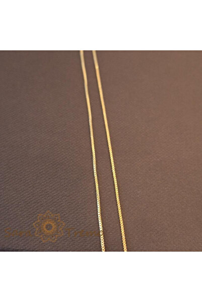 saratremo Fine 18K gold-plated snake chain necklace, 45 cm, unisex