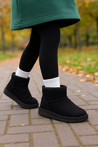 Daxtors Ρετρό παιδικές μπότες με επένδυση από γούνα, ανθεκτικές στο κρύο