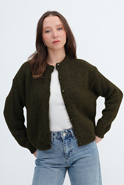 Addax Πλεκτό Ζακέτα με κουμπιά H3473