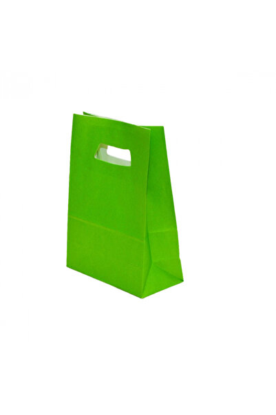 MSG PACKAGING Set of 100 Gift Bags, LIGHT GREEN Gift Bags, 14x7x21 cm