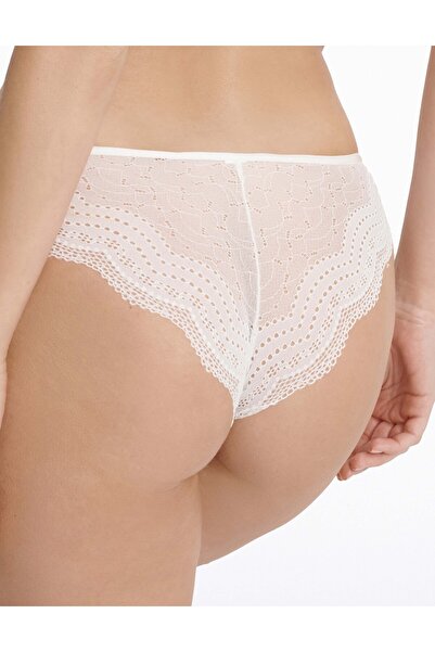 ESOTIQ Chiloți eleganți pentru femei, cu imprimeu de dantelă și plasă, cu pandantiv auriu | Katherine