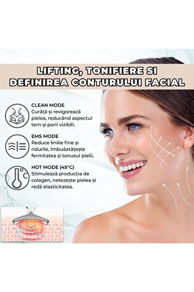 Whimlets Facial and neck massager, EMS + LED + heating, ideal for toning, relaxation and facial contouring