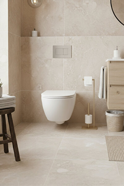 Grandmix حامل ورق التواليت المعدني مع حامل بديل للرول، إكسسوار حمام عصري