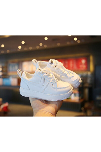 Superbaby Бели маратонки с връзки за деца